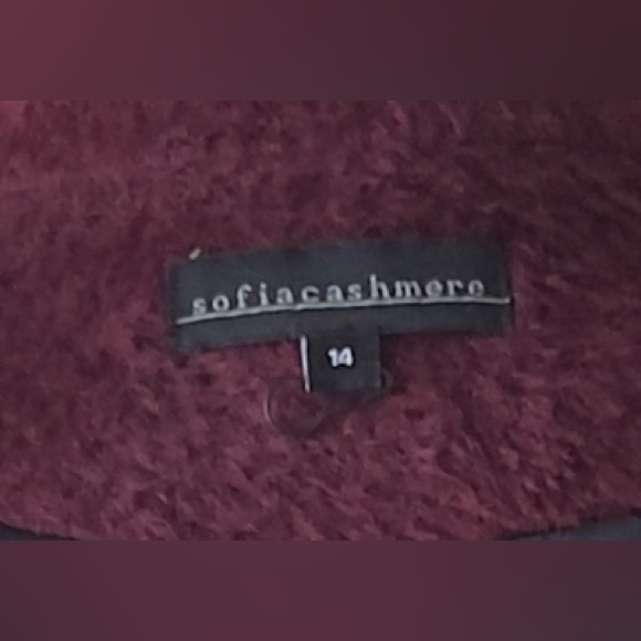 Sofia Cashmere Stand Collar Shaped Alpaca & Wool Blend Coat NWOT Size 14 - Picture 12 of 14